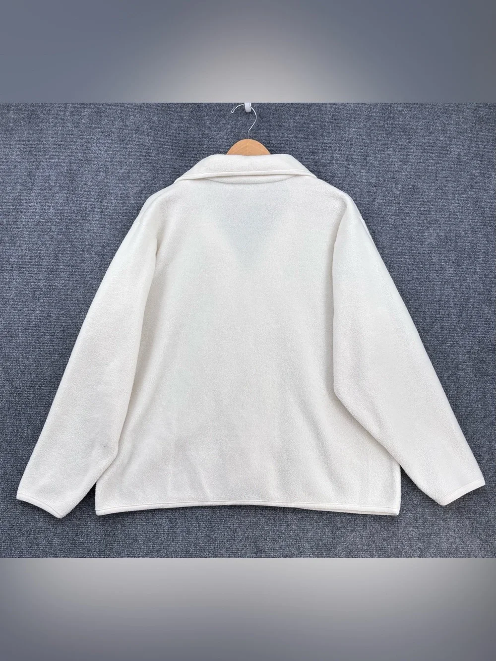 VTG Northern Reflections Off White Fleece Grandmacore Cottagecore Jacket Size L